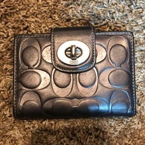 Coach Bags - Coach wallet - embossed black/pewter Coach Bags - Coach wallet - embossed black/pewter